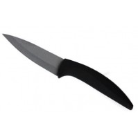 COLTELLO CON LAMA IN ACCIAIO CON RIVESTIMENTO CERAMICO NERO 200 mm- LAMA DA 95mm
