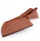 COLTELLO CUOCO LAMA IN ACCIAIO CM 12 E MANICO LEGNO + FODERO 