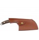 COLTELLO CUOCO LAMA IN ACCIAIO CM 12 E MANICO LEGNO + FODERO 