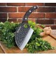 COLTELLO CUOCO LAMA IN ACCIAIO CM 12 E MANICO LEGNO + FODERO 