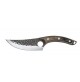COLTELLO CUOCO LAMA IN ACCIAIO CM 15 E MANICO LEGNO + FODERO IN CUOIO 