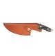 COLTELLO CUOCO LAMA IN ACCIAIO CM 15 E MANICO LEGNO + FODERO 