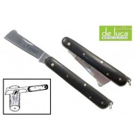 COLTELLO DA INNESTO LAMA IN ACCIAIO E MANICO IN BAKELITE CON RIVETTI PASSANTI