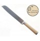 COLTELLO DA PANE LAMA INOX 190 mm  MANICO IN BAMBU' 