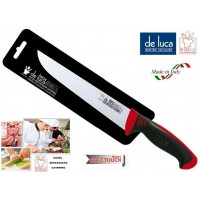 COLTELLO MACELLAIO LAMA IN ACCIAIO INOX CM 22 LINEA HO.RE.CA+ SPESS.3 mm DE LUCA