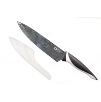 COLTELLO MOD. MACELLAIO IN ACCIAIO INOX CON RIVESTIMENTO ANTIBATTERICO DECORATO
