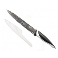 COLTELLO MOD.CUCINA IN ACCIAIO INOX CON RIVESTIMENTO ANTIBATTERICO DECORATO