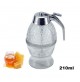 CONTENITORE DOSATORE PER MIELE IN VETRO  210ml cm15X8 DOSAMIELE