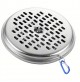 CONTENITORE IN METALLO CROMATO PER SPIRALI ZAMPIRONI ANTI ZANZARE E INCENSO 14cm