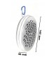 CONTENITORE IN METALLO CROMATO PER SPIRALI ZAMPIRONI ANTI ZANZARE E INCENSO 14cm