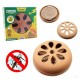 CONTENITORE IN TERRACOTTA COCCIO X SPIRALI ZAMPIRONI ANTI ZANZARE + 10 RICARICHE