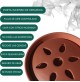 CONTENITORE IN TERRACOTTA COCCIO X SPIRALI ZAMPIRONI ANTI ZANZARE + 11 RICARICHE