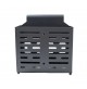 CONTENITORE PORTA POSATE IN ACCIAIO SMALTATO 160 X 85 x H140 mm PORTAPOSATE