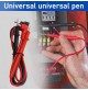 COPPIA DI CAVI CON PUNTALI RICAMBIO PER TESTER MULTIMETER LUNGHEZZA CM 66 -1000V
