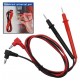 COPPIA DI CAVI CON PUNTALI RICAMBIO PER TESTER MULTIMETER LUNGHEZZA CM 66 -1000V