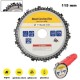 DISCO DA TAGLIO LEGNO CON CATENA 13 DENTI  DA 115 mm FORO DA 22,2 mm