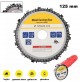 DISCO DA TAGLIO LEGNO CON CATENA 14 DENTI  DA 125 mm FORO DA 22,2 mm