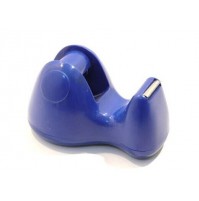 DISPENSER LUMACA PORTA TAGLIA NASTRO ADESIVO DA TAVOLO E SCRIVANIA BLU
