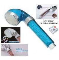 DOCCETTA DOCCIA MONO GETTO IONIZZANTE CON FILTRO A SFERE ANTI CALCARE E CLORO