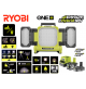 FARO LED IBRIDO DOPPIA ALIMENTAZ- BATTERIA 18V 2.0 & 4.0Ah O CORRENTE 220V RYOBI