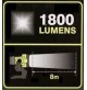 FARO LED IBRIDO DOPPIA ALIMENTAZ. BATTERIA 18V O CORRENTE BATTER. ESCLUSA RYOBI