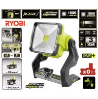 FARO LED IBRIDO DOPPIA ALIMENTAZ. BATTERIA 18V O CORRENTE BATTER. ESCLUSA RYOBI