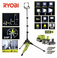 FARO PORTATILE TELESCOPICO 48 LED 2700 LUMEN A BATTERIA 18V -2.0 & 4.0Ah 