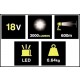 FARO TORCIA A LED LUNGA DISTANZA 600 mt A BATTERIA 18V - 2.0Ah  