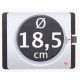 FORNELLO ELETTRICO CON PIASTRA DA 18,5 CM 1500W CON TERMOSTATO 