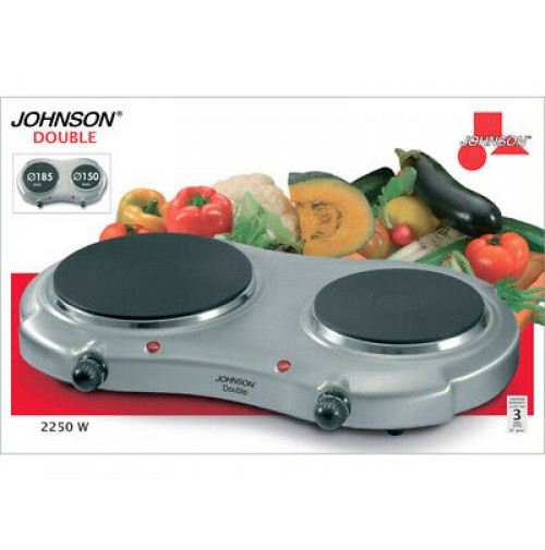 FORNELLO ELETTRICO IN ACCIAIO A PIASTRA 185mm SINGLE  JOHNSON  1500 WATT 