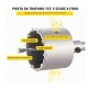 FRESA CAROTATRICE 160 mm + ASTA 350 mm SDS PLUS (10 mm) IN ACCIAIO FORGIATO