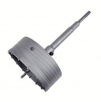 FRESA CAROTATRICE 160 mm + ASTA 350 mm SDS PLUS (10 mm) IN ACCIAIO FORGIATO