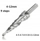 FRESA CONICA ALLARGAFORI A GRADINO PER METALLO 4 - 12 mm ALLARGA FORI