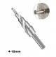 FRESA CONICA ALLARGAFORI A GRADINO PER METALLO 4 - 12 mm ALLARGA FORI