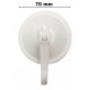GANCI A VENTOSA NIENTE FORI  SET DUE PEZZI 70 mm CARICO MAX 4Kg