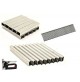 GRAFFETTATRICE SPILLATRICE CHIODATRICE TRE USI MANUALE CROMATA CON PUNTE E BOX