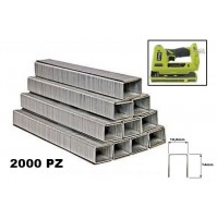 GRAFFETTE PUNTI METALLICI 2000 PZ 14mm X GRAFFETTATRICE A BATTERIA RYOBI R18ST50