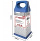 GRATTUGIA AFFETTATORE MANUALE MANICO PLAST. 4 LATI  ACCIAIO INOX MULTIUSO 22X10