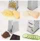 GRATTUGIA AFFETTATORE MANUALE MANICO PLAST. 4 LATI  ACCIAIO INOX MULTIUSO 22X10