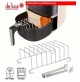 GRIGLIA A CESTELLO CM 20 X 20 + GRIGLIA X 8 FETTE DI PANE X FRIGGITRICE AD ARIA