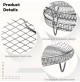 GRIGLIA A CESTELLO CM 20 X 20 + GRIGLIA X 8 FETTE DI PANE X FRIGGITRICE AD ARIA