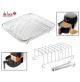 GRIGLIA A CESTELLO CM 20 X 20 + GRIGLIA X 8 FETTE DI PANE X FRIGGITRICE AD ARIA