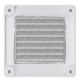 GRIGLIA DI AREAZIONE VENTILAZIONE IN PLASTICA CON RETE ANTI INSETTI cm 15 X 15 B
