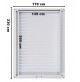 GRIGLIA DI AREAZIONE VENTILAZIONE PLASTICA CON RETE ANTI INSETTI mm 135 X 205 B.