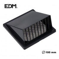 GRIGLIA DI VENTILAZIONE AREAZIONE ANTIVENTO CON VALVOLA ANTIRITORNO X TUBO 100mm