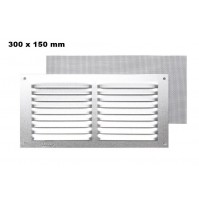 GRIGLIA DI VENTILAZIONE AREAZIONE DA ESTERNO IN ALLUMINIO RETTANGOLARE CM 30X15