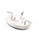GRIGLIA DI VENTILAZIONE AREAZIONE DA ESTERNO IN PLASTICA ROTONDA DIAM. 140 mm