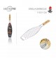 GRIGLIA GRATICOLA BISTECCHIERA CROMATA PER PESCE 520 X 110 mm PER BARBECUE