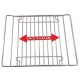 GRIGLIA RIPIANO X FORNO E FRIGO UNIVERSALE IN ACCIAIO INOX REGISTRABILE 37-53 cm