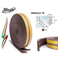 GUARNIZIONE X PORTE FINESTRE PARA SPIFFERI IN GOMMA ADESIVA 6 MT (2x3) PROF. 